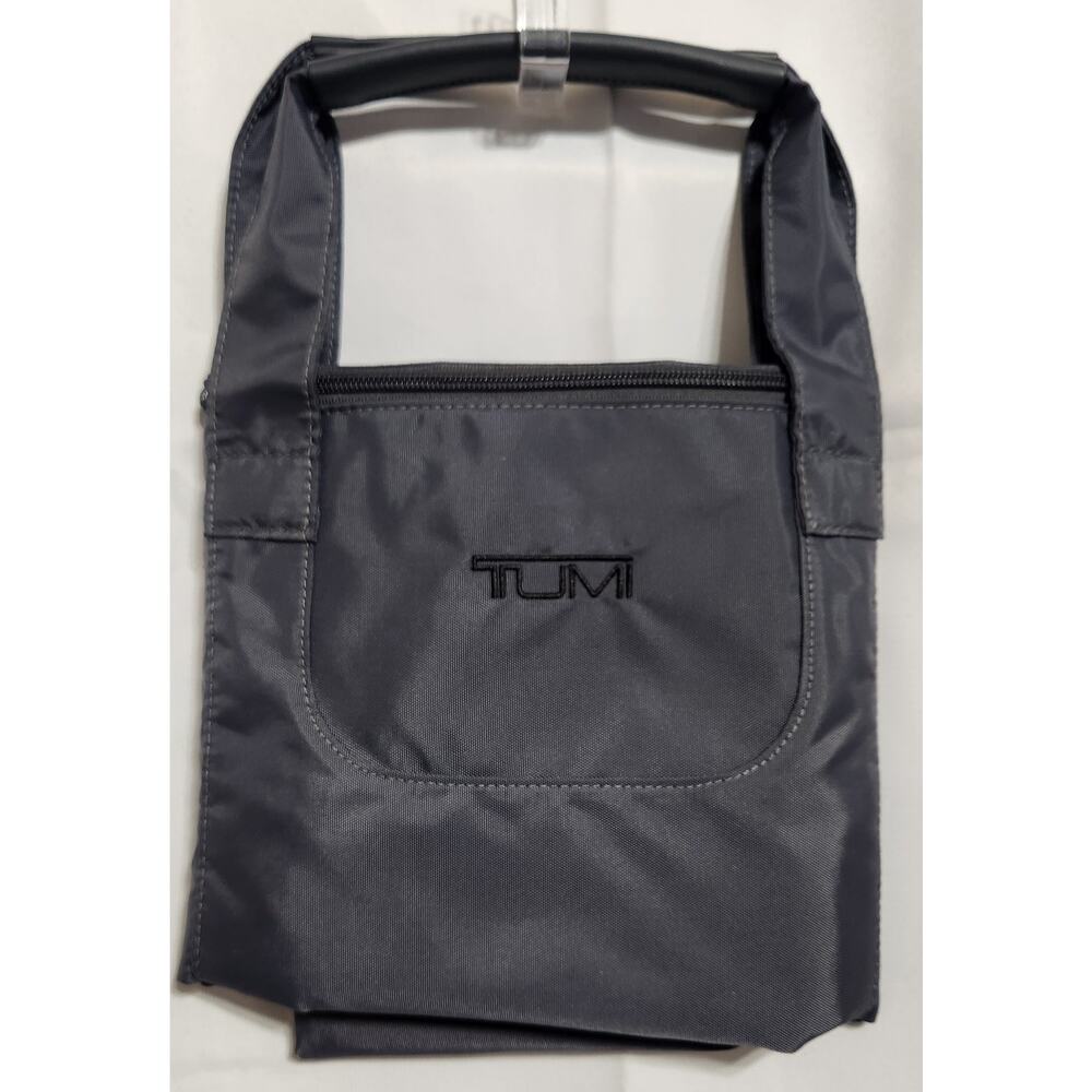 TUMI "Just In Case" Foldable Travel Lightweight Tote Comfort Grey NEW W/Out Tags